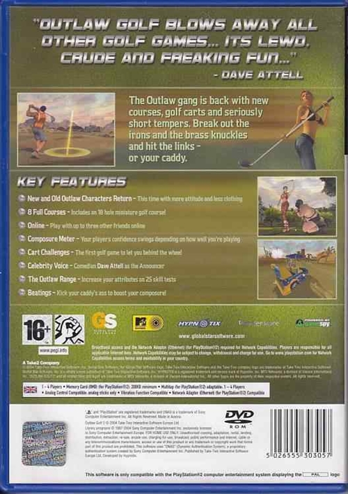 Outlaw Golf 2 - PS2 (B Grade) (Genbrug)